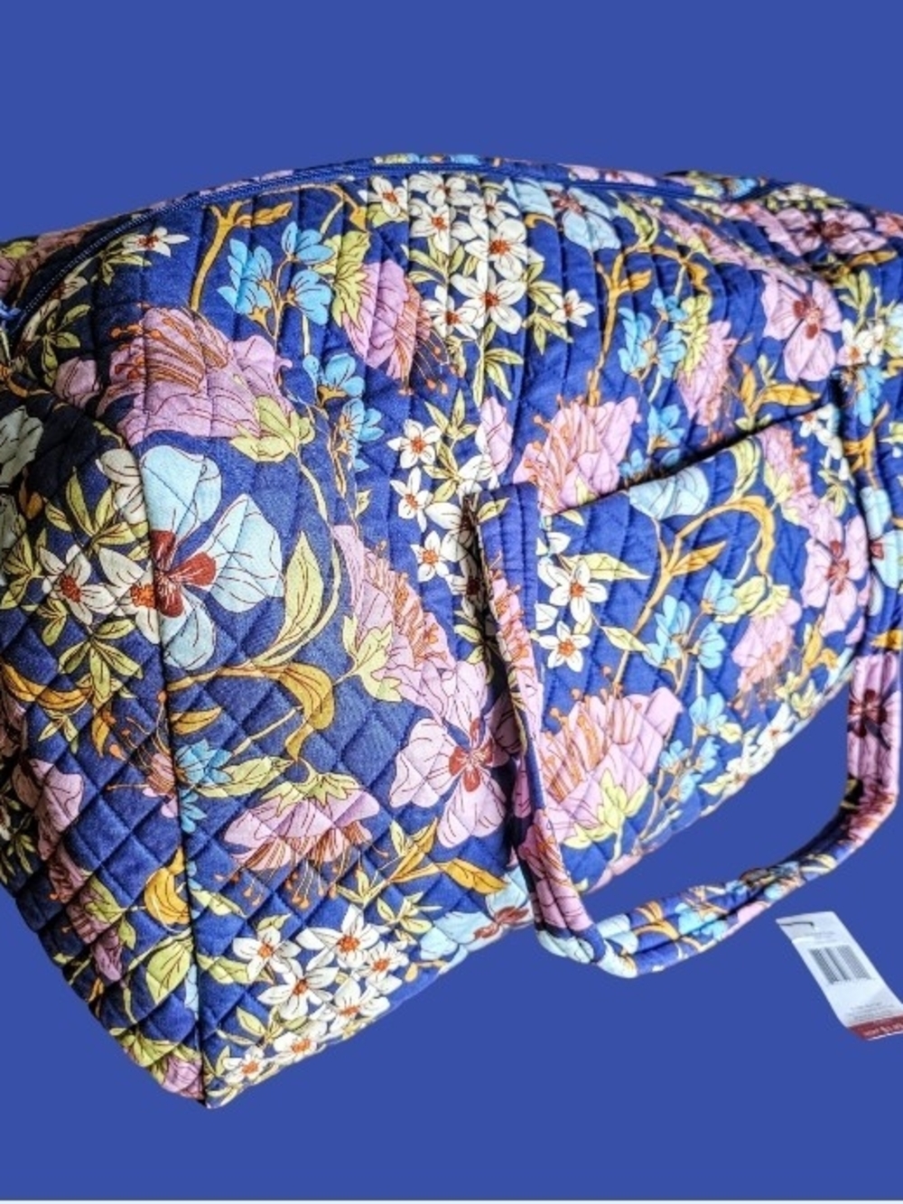 NWT Vera Bradley Extra Large (XL) Travel Duffel Bag  "Coffee Garden" Pattern